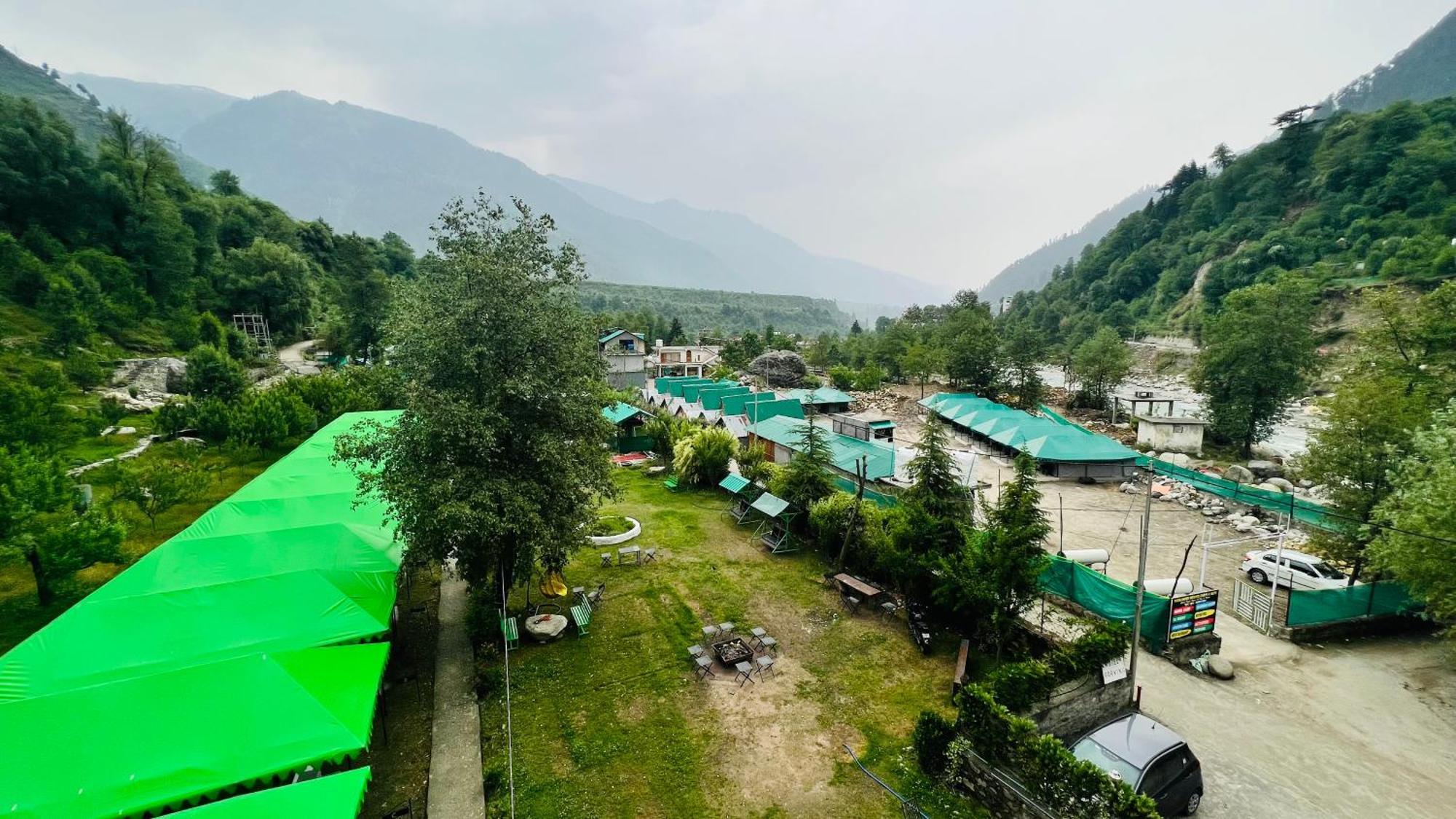 Himalayan Riverside Swiss Cottage Tents, Manali ภายนอก รูปภาพ